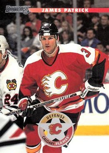 #158 James Patrick - Calgary Flames - 1996-97 Donruss Hockey