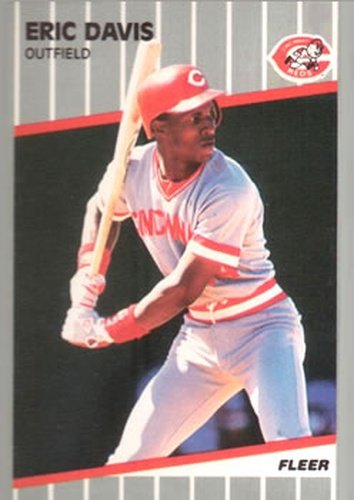#158 Eric Davis - Cincinnati Reds - 1989 Fleer Baseball