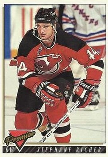 #158 Stephane Richer - New Jersey Devils - 1993-94 Topps Premier Hockey