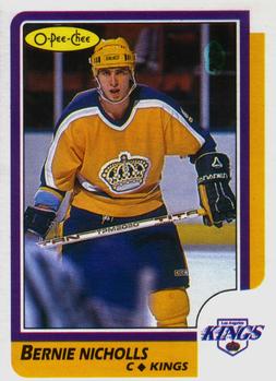 #159 Bernie Nicholls - Los Angeles Kings - 1986-87 O-Pee-Chee Hockey