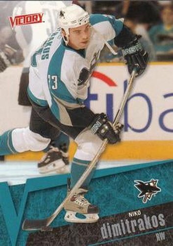 #159 Niko Dimitrakos - San Jose Sharks - 2003-04 Upper Deck Victory Hockey
