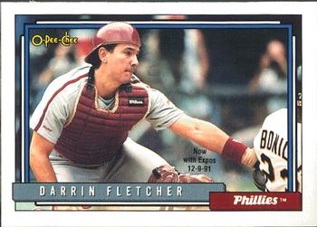 #159 Darrin Fletcher - Montreal Expos - 1992 O-Pee-Chee Baseball