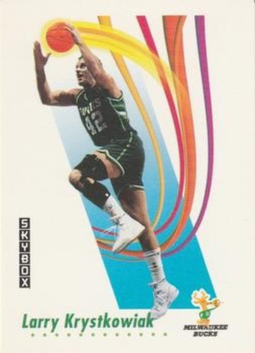#159 Larry Krystkowiak - Milwaukee Bucks - 1991-92 SkyBox Basketball