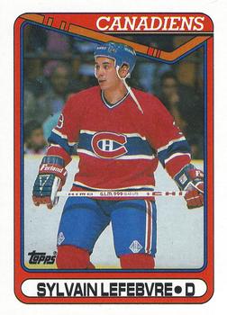 #159 Sylvain Lefebvre - Montreal Canadiens - 1990-91 Topps Hockey