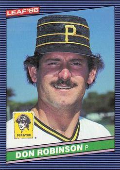 #159 Don Robinson - Pittsburgh Pirates - 1986 Leaf Baseball
