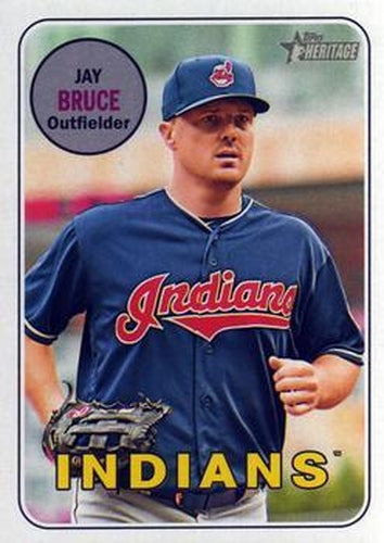 #159 Jay Bruce - Cleveland Indians - 2018 Topps Heritage Baseball