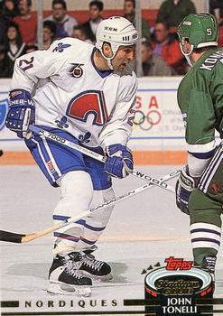 #159 John Tonelli - Quebec Nordiques - 1992-93 Stadium Club Hockey