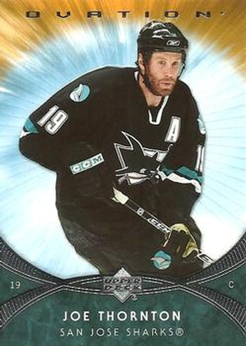 #159 Joe Thornton - Joe Thornton - 2007-08 Upper Deck Ovation Hockey