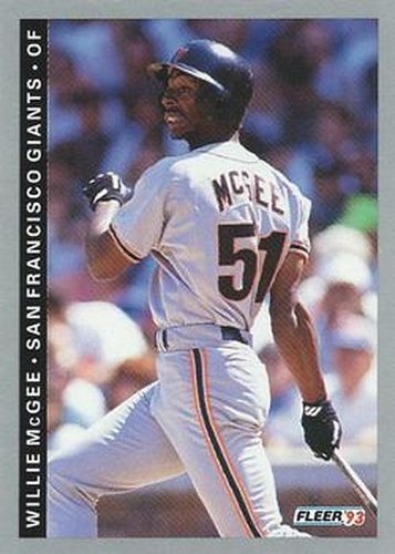 159 Willie McGee - San Francisco Giants - 1993 Fleer Baseball