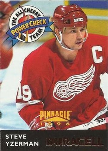 #DC15 Steve Yzerman - Detroit Red Wings - 1996-97 Duracell All-Cherry Team Hockey