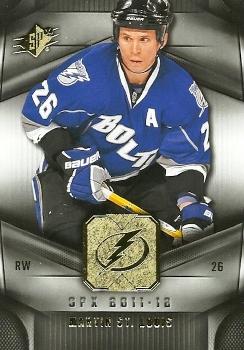#15 Martin St. Louis - Tampa Bay Lightning - 2011-12 SPx Hockey