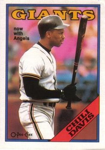 #15 Chili Davis - California Angels - 1988 O-Pee-Chee Baseball