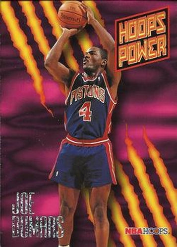 #PR-15 Joe Dumars - Detroit Pistons - 1994-95 Hoops Basketball - Power Ratings