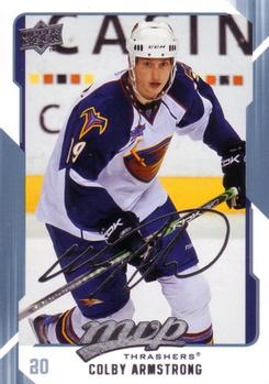 #15 Colby Armstrong - Atlanta Thrashers - 2008-09 Upper Deck MVP Hockey