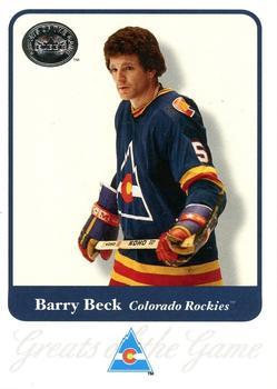 #15 Barry Beck - Colorado Rockies - 2001-02 Fleer Greats of the Game Hockey