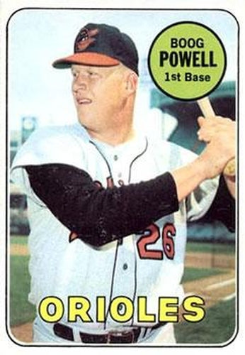 #15 Boog Powell - Baltimore Orioles - 1969 Topps Baseball