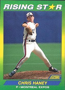 #15 Chris Haney - Montreal Expos - 1992 Score 100 Rising Stars Baseball