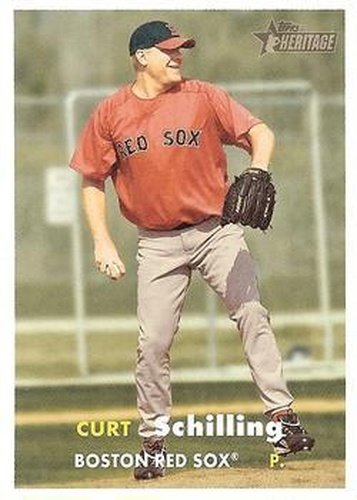 #15 Curt Schilling - Boston Red Sox - 2006 Topps Heritage Baseball