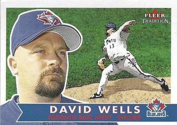 #15 David Wells - Toronto Blue Jays - 2001 Fleer Tradition Baseball