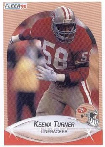 #15 Keena Turner - San Francisco 49ers - 1990 Fleer Football