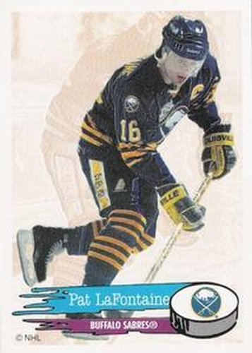 #15 Pat LaFontaine - Buffalo Sabres - 1995-96 Panini Hockey Stickers