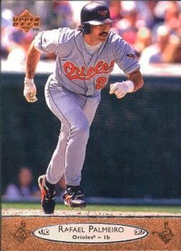 #15 Rafael Palmeiro - Baltimore Orioles - 1996 Upper Deck Baseball