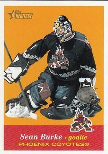 #15 Sean Burke - Phoenix Coyotes - 2001-02 Topps Heritage Hockey