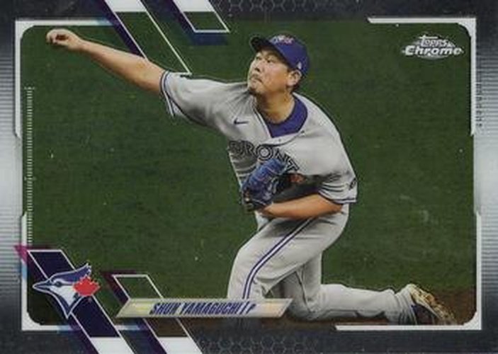 #15 Shun Yamaguchi - Toronto Blue Jays - 2021 Topps Chrome Baseball