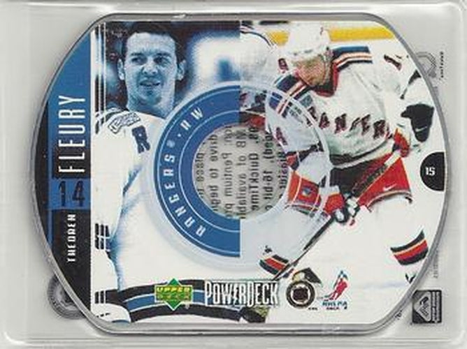 #15 Theoren Fleury - New York Rangers - 1999-00 Upper Deck PowerDeck Hockey