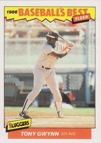 #15 Tony Gwynn - San Diego Padres - 1986 Fleer Baseball's Best Sluggers vs. Pitchers Baseball