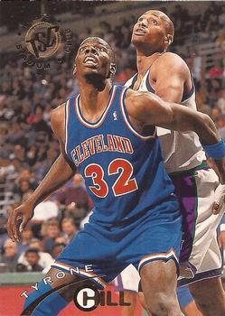 #15 Tyrone Hill - Cleveland Cavaliers - 1994-95 Stadium Club Basketball