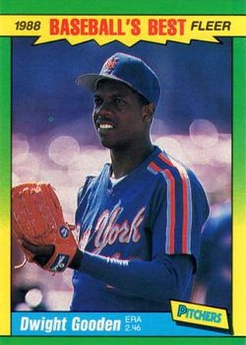 #15 Dwight Gooden - New York Mets - 1988 Fleer Baseball's Best Sluggers vs Pitchers