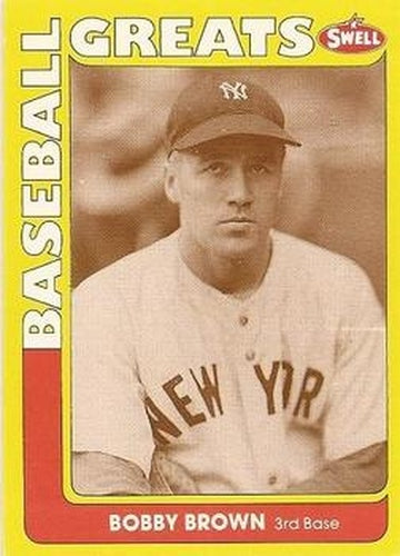 #15 Bobby Brown - New York Yankees - 1991 Swell Baseball Greats