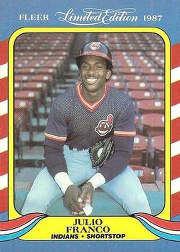 #15 Julio Franco - Cleveland Indians - 1987 Fleer Limited Edition Baseball