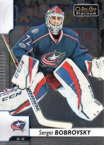 #15 Sergei Bobrovsky - Columbus Blue Jackets - 2017-18 O-Pee-Chee Platinum Hockey