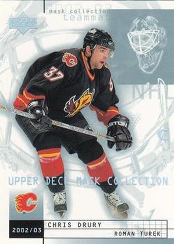 #15 Chris Drury / Roman Turek - Calgary Flames - 2002-03 Upper Deck Mask Collection Hockey