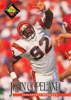 #15 John Copeland - Cincinnati Bengals - 1994 Pro Line Live Football