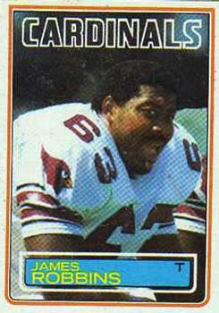 #160 James Robbins - St. Louis Cardinals - 1983 Topps Football