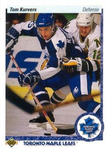 #160 Tom Kurvers - Toronto Maple Leafs - 1990-91 Upper Deck Hockey