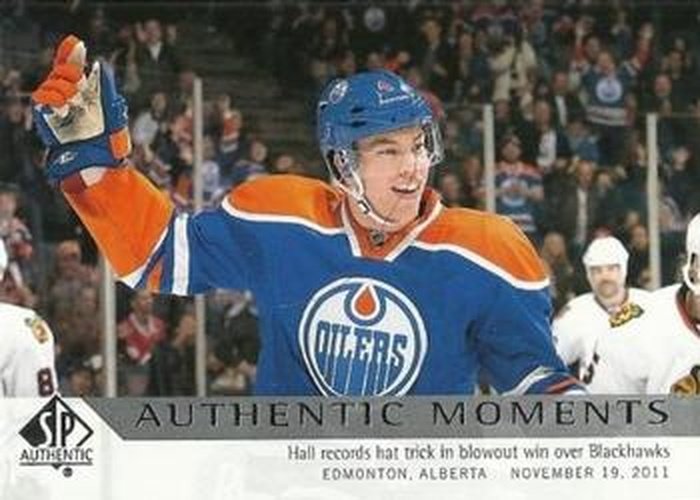 #160 Taylor Hall - Edmonton Oilers - 2012-13 SP Authentic Hockey