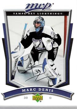 #160 Marc Denis - Tampa Bay Lightning - 2007-08 Upper Deck MVP Hockey