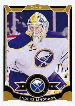 #160 Anders Lindback - Buffalo Sabres - 2015-16 O-Pee-Chee Hockey