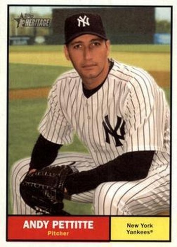 #160 Andy Pettitte - New York Yankees - 2010 Topps Heritage Baseball