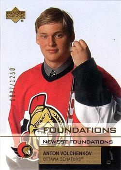 #160 Anton Volchenkov - Ottawa Senators - 2002-03 Upper Deck Foundations Hockey