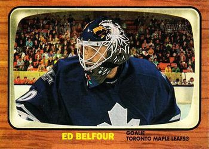 #160 Ed Belfour - Toronto Maple Leafs - 2002-03 Topps Heritage Hockey