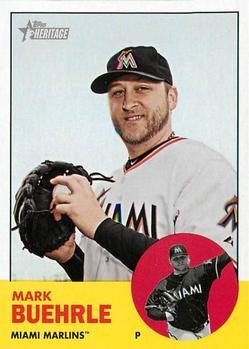#160 Mark Buehrle - Miami Marlins - 2012 Topps Heritage Baseball
