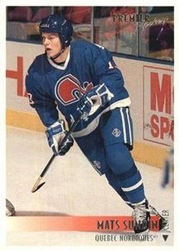 #160 Mats Sundin - Quebec Nordiques - 1994-95 Topps Premier Hockey