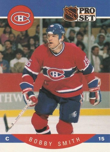 #160 Bobby Smith - Montreal Canadiens - 1990-91 Pro Set Hockey