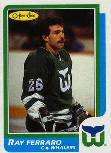 #160 Ray Ferraro - Hartford Whalers - 1986-87 O-Pee-Chee Hockey