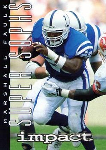 #160 Marshall Faulk - Indianapolis Colts - 1995 SkyBox Impact Football